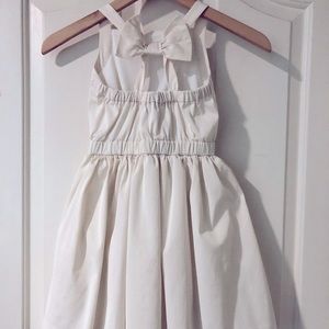 NWOT J.Crew Girls' bow-back dress in stretch faille